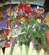 Lentulov, Aristarkh St. Basil's Cathedral painting